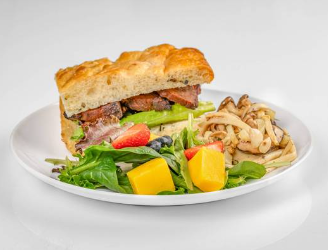 Char Siu Focaccia Bread Sandwich