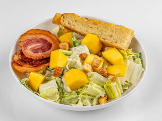 Mango Caeser Salad with Pancetta Bacon