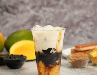 Mango Brown Sugar Boba Latte