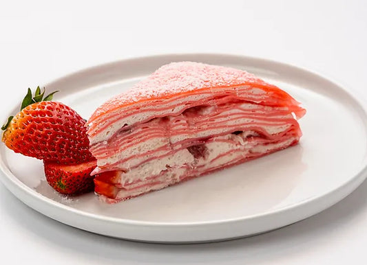 Strawberry Mille-Crêpe Cake (Slice)