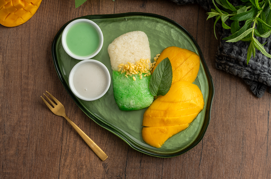 Mango Sticky Rice (Coconut and Pandan Flavoured Rice)
